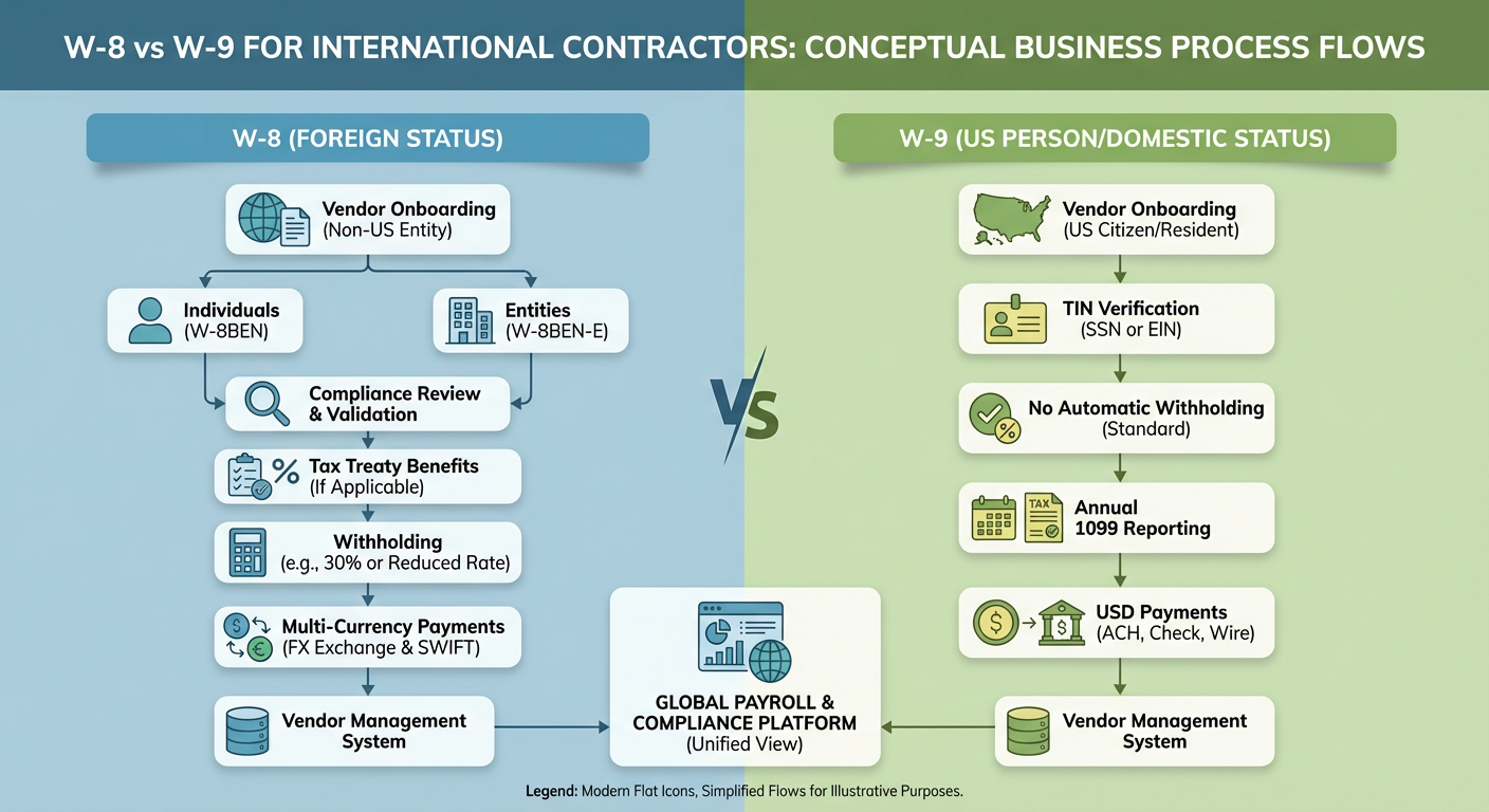 W-8 vs. W-9: 7 Critical Rules to Avoid the IRS Audit Trap with Global Contractors - illustration 2